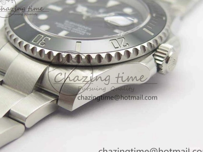 116610 Best 1:1 Edition Submariner 904L Bracelet Case SS Black SA3135 GMF And LN Ceramic 0111